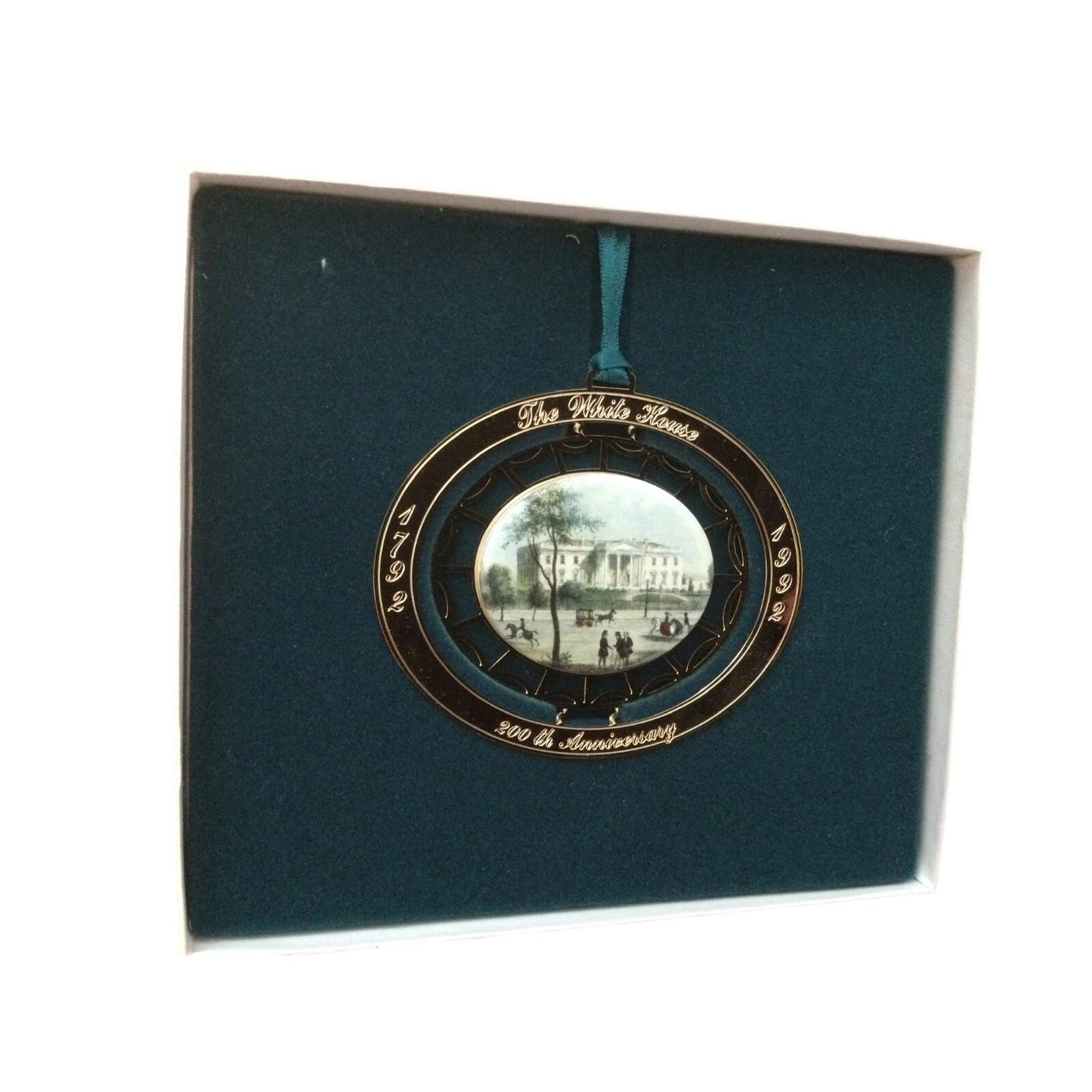 1992 White House Historical Association Ornament - Bicentennial of the White House Cornerstone