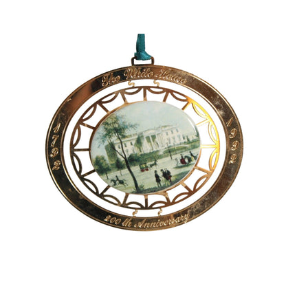 1992 White House Historical Association Ornament - Bicentennial of the White House Cornerstone