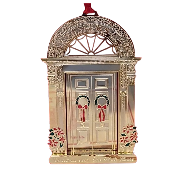 John Quincy Adams White House Door: Intricate Gold Detailing & Presidential Prestige