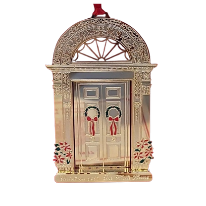 John Quincy Adams White House Door: Intricate Gold Detailing & Presidential Prestige