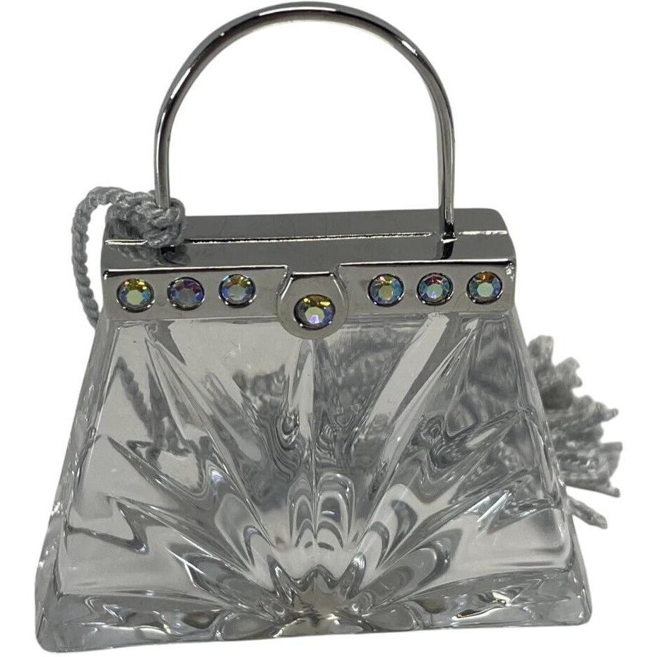 Lenox Lead Crystal "On the Town Handbag" Ornament - Silver-Tone Finish