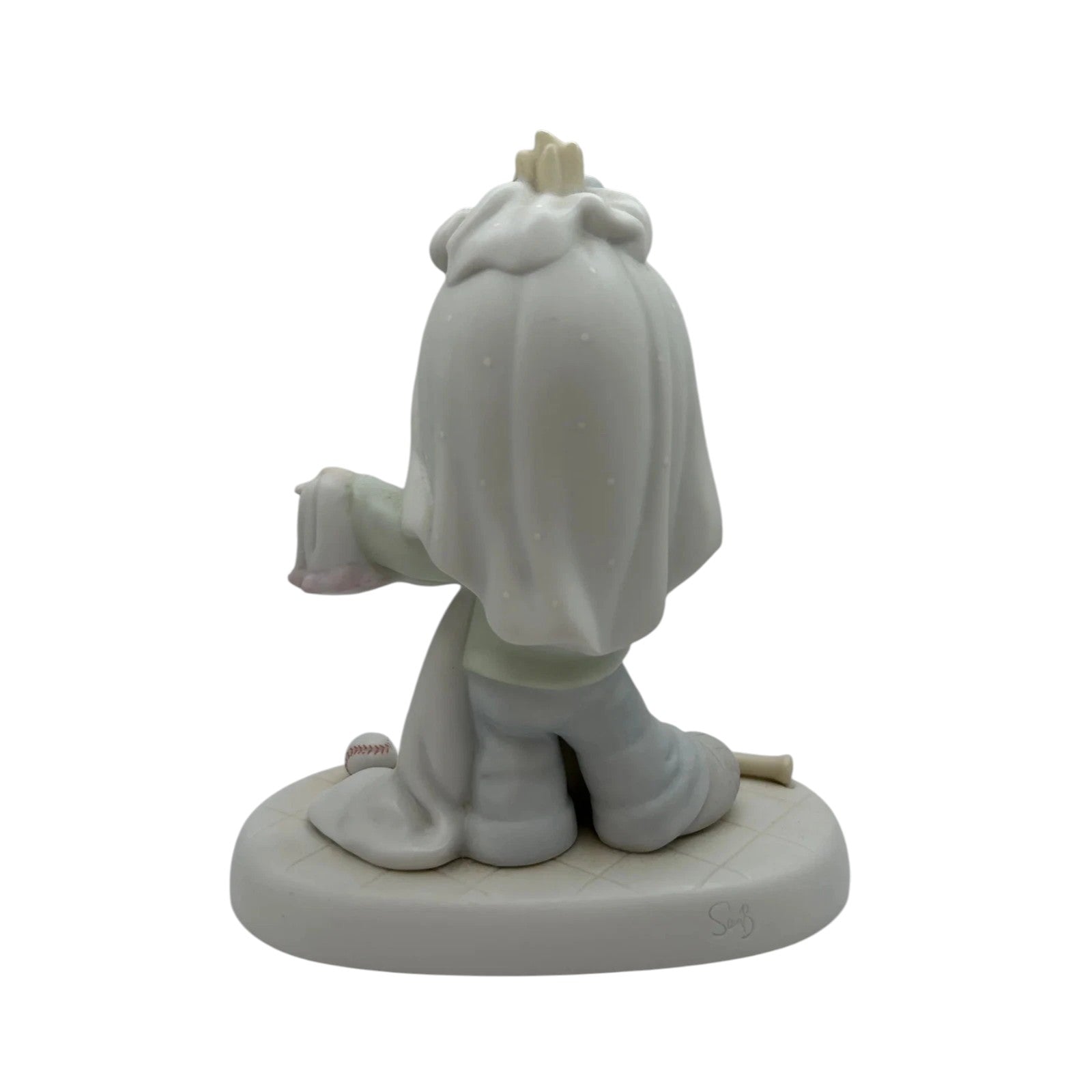 Little Girl Dreams of Wedding Day in Beautiful White Gown and Tiara