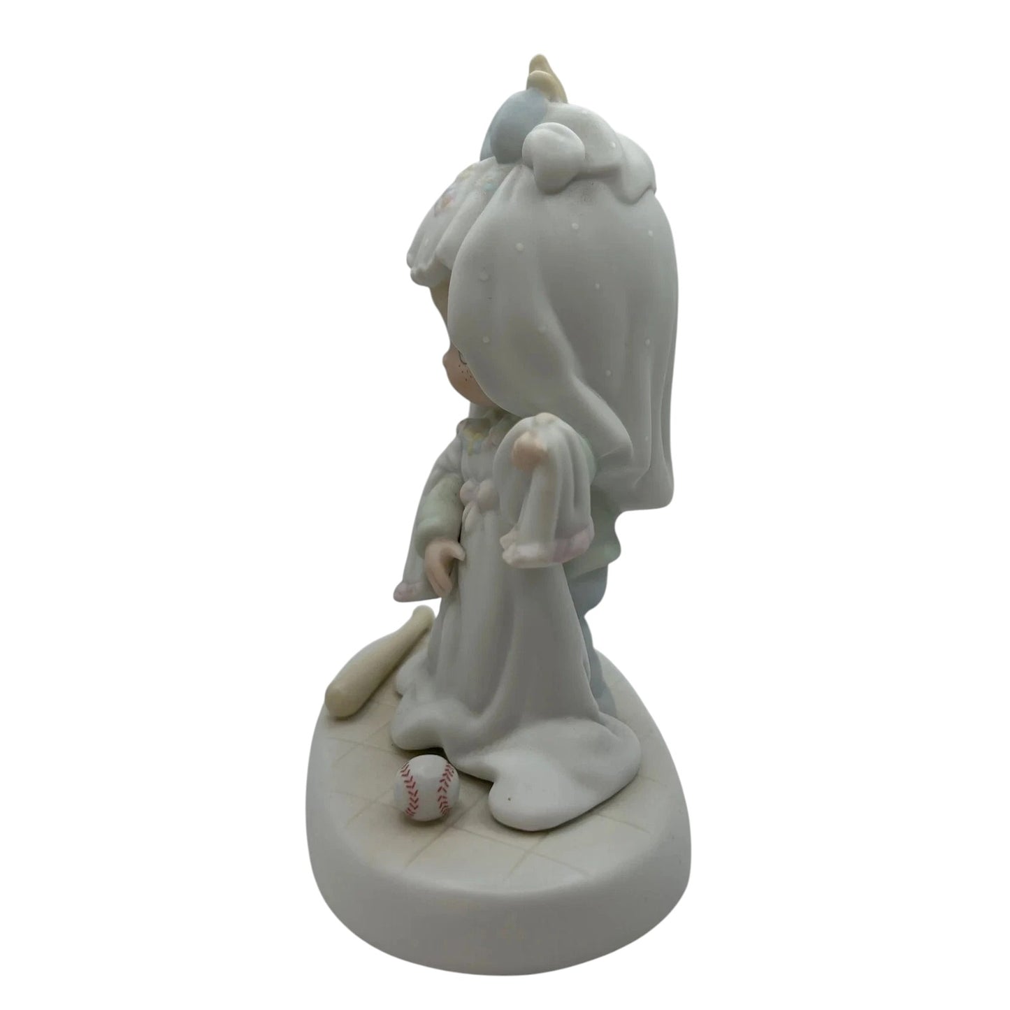 Little Girl Dreams of Wedding Day in Beautiful White Gown and Tiara