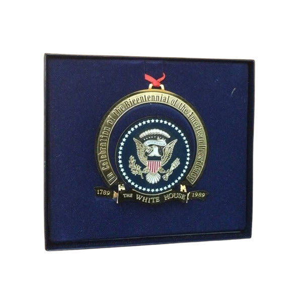 1989 White House Historical Association Ornament - Presidential Bicentennial Edition
