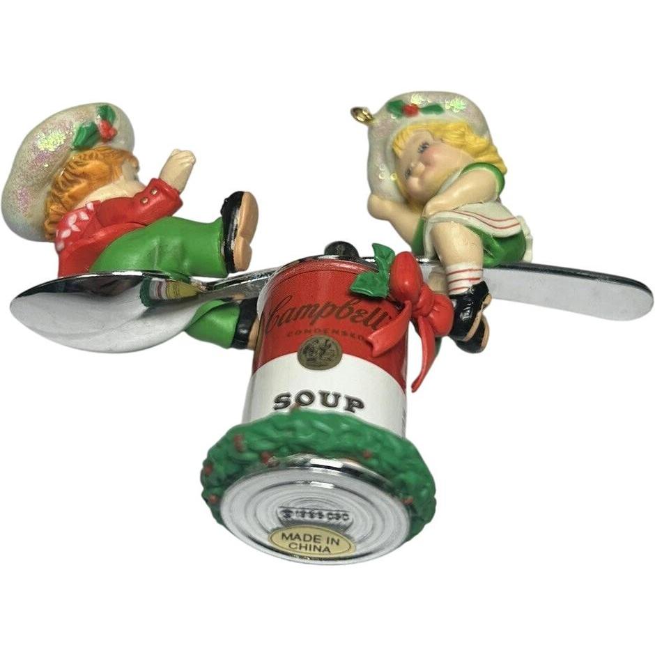 Vintage A Hearty Christmas Carlton Cards Ornaments (Campbell's Soup) CXOR-090T