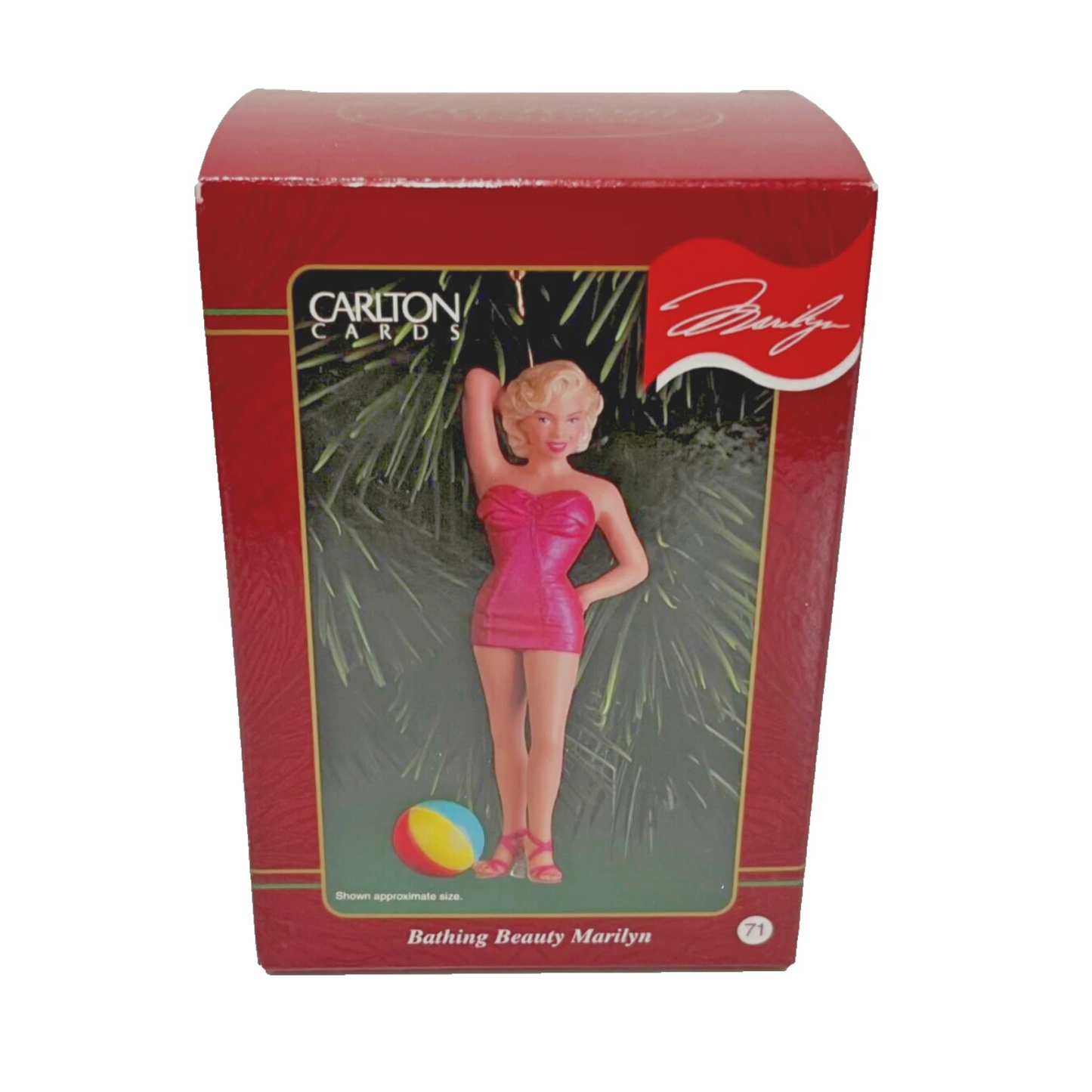 Vintage Bathing Beauty Marilyn Carlton Cards Ornaments (Marilyn Monroe) CXOR-071C