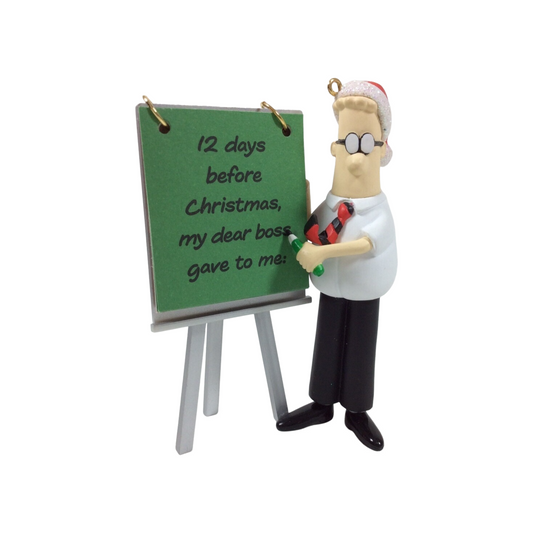 Vintage Corporate Christmas - Dilbert Carlton Cards Ornaments (Cartoon) by Carlton Cards CXOR-107N CXOR-107N