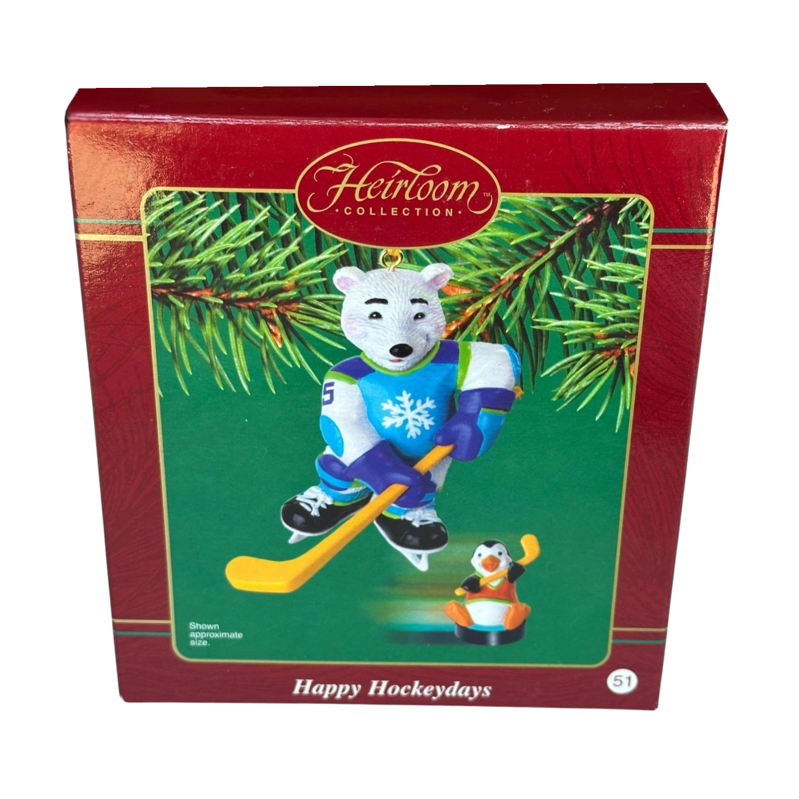 Vintage Happy Hockeydays Carlton Cards Ornaments (Sports & Activities) CXOR-076J