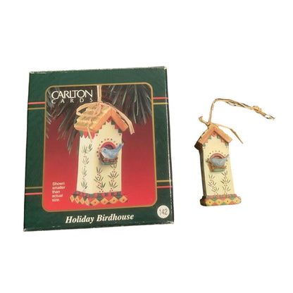 Vintage Holiday Birdhouse Carlton Cards Ornaments (Bird) CXOR-150Y