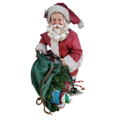 Vintage Possible Dreams Clothtiques Christmas Santa Figure "Wishes Come True" - Festive Holiday Decor