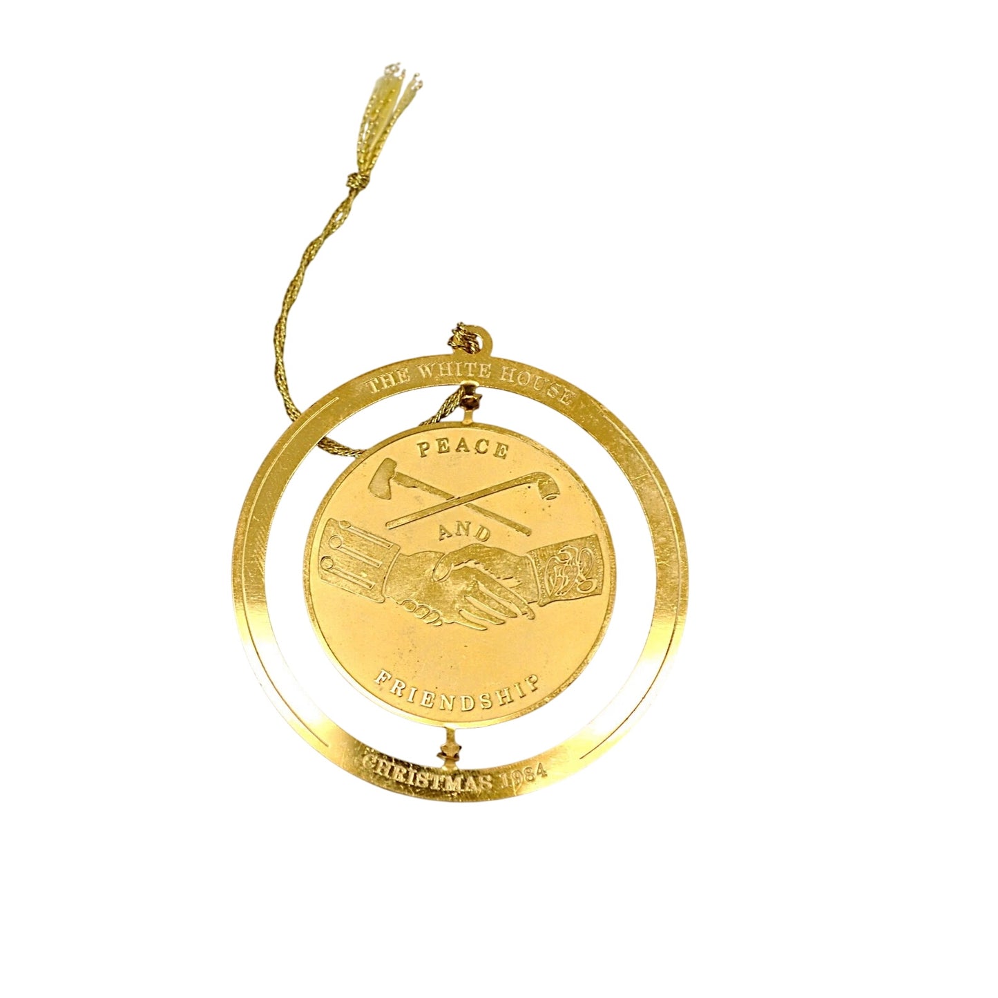 1984 White House Historical Association Ornament - The Jefferson Peace Medal