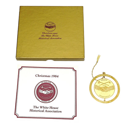 1984 White House Historical Association Ornament - The Jefferson Peace Medal