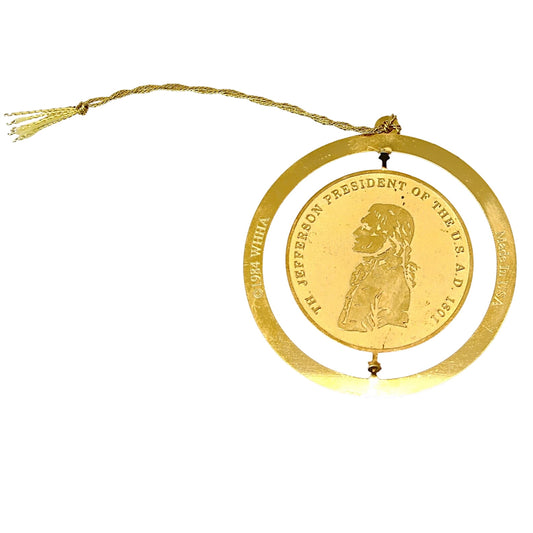 1984 White House Historical Association Ornament - The Jefferson Peace Medal