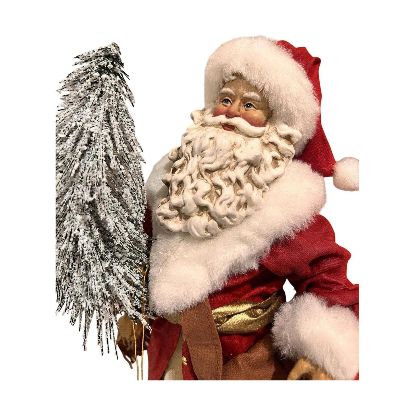 "A Tree for the Children" Santa Collection: Festive Santa Claus Figurine for Holiday Decor Image4