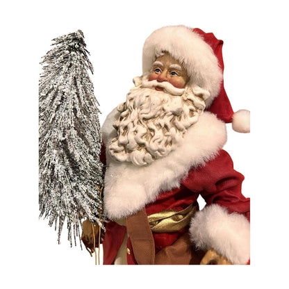 "A Tree for the Children" Santa Collection: Festive Santa Claus Figurine for Holiday Decor Image4
