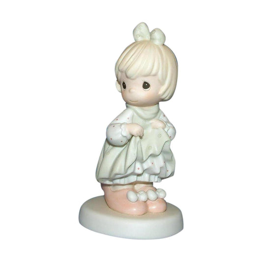 Adorable Precious Moments Porcelain Figurine - Perfect Gift for Life Transitions Image1