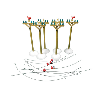 1997 “The Telephone Poles” (Set of 6) – Department 56 Village Accessories – Item #52656