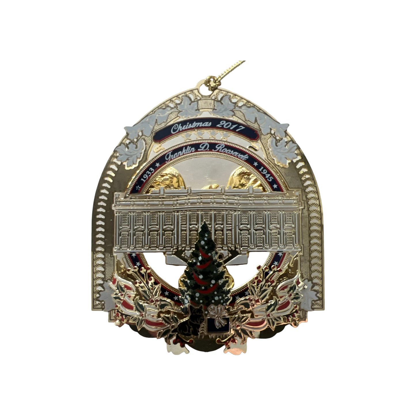 Calvin Coolidge Inspired 2015 Ornament with White House Silhouette Image3
