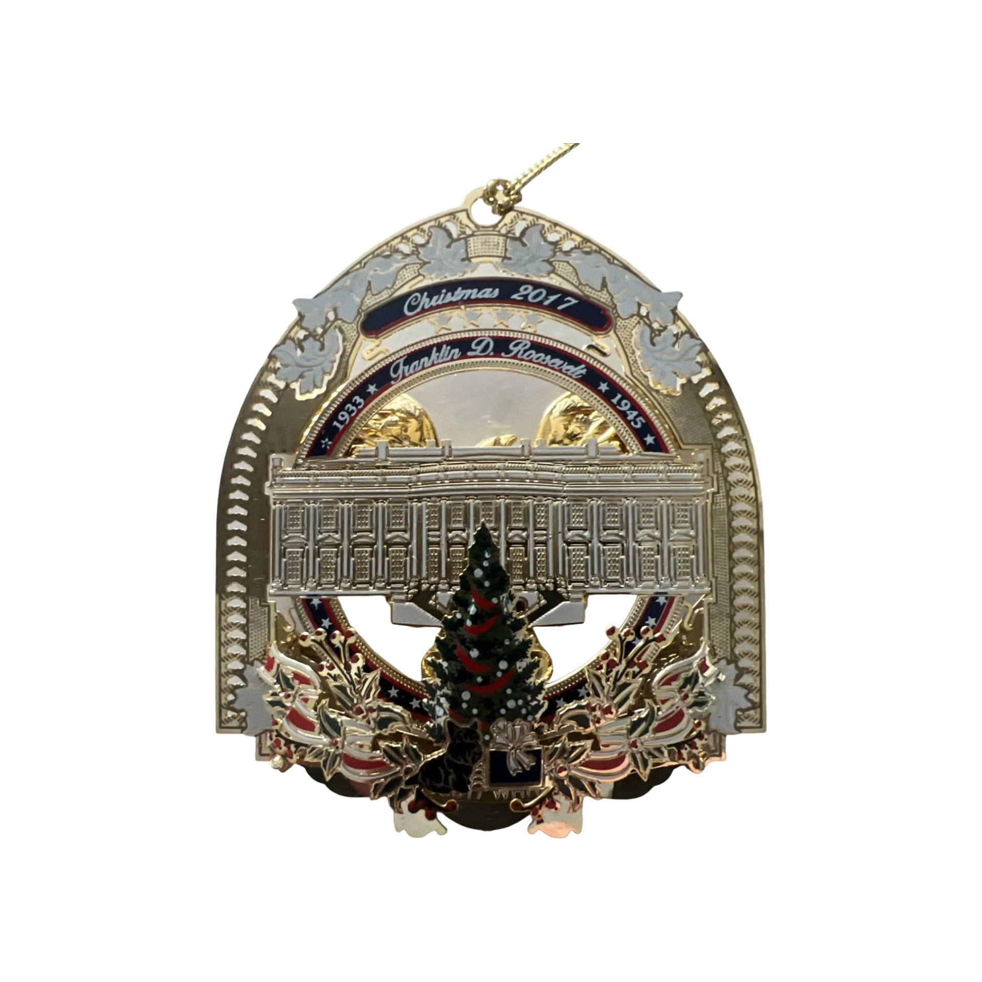 Calvin Coolidge Inspired 2015 Ornament with White House Silhouette Image3