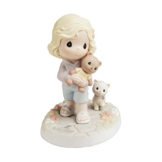 Charitable Figurine Series: Young Boy Holding Teddy Bear for St. Jude's Children Research Hospital Image1