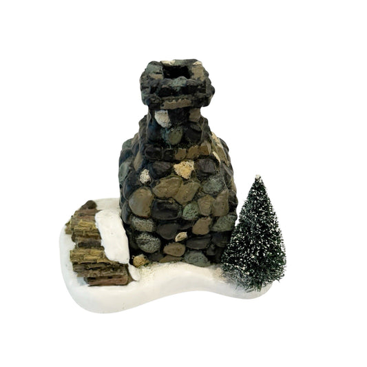 Vintage Village Accessories - Fieldstone Fireplace (Department 56) 53010