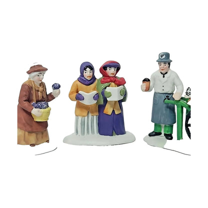 Department 56 Accessory "Violet Carolers Chestnut Vendor" - Charming Holiday Scene Image4