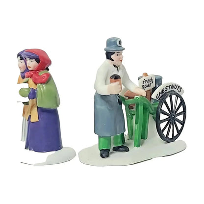 Department 56 Accessory "Violet Carolers Chestnut Vendor" - Charming Holiday Scene Image5