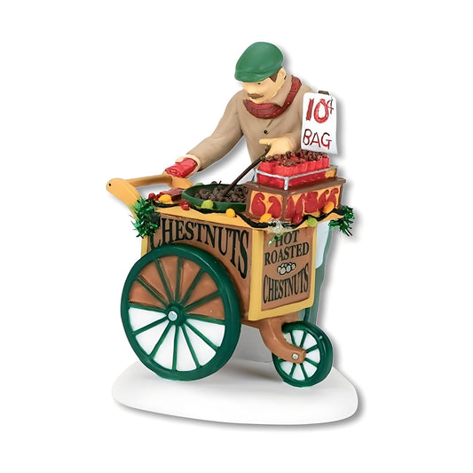 Department 56 "Christmas in The City" Hot Roasted Chestnuts Figurine: Festive Holiday Scene Image1
