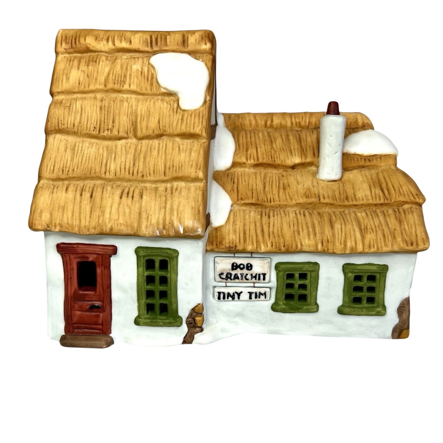 Vintage The Cottage of Bob Cratchit and Tiny Tim - Dickens' Village Series (Department 56) 1680238