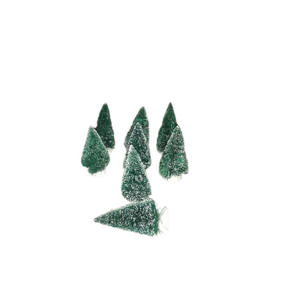 Vintage Village Frosted Topiary Trees (Set of 8) (Department 56) 5202-7