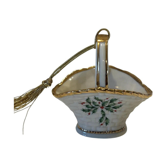 Elegant Porcelain Jar Ornament for Holiday Decor Image1