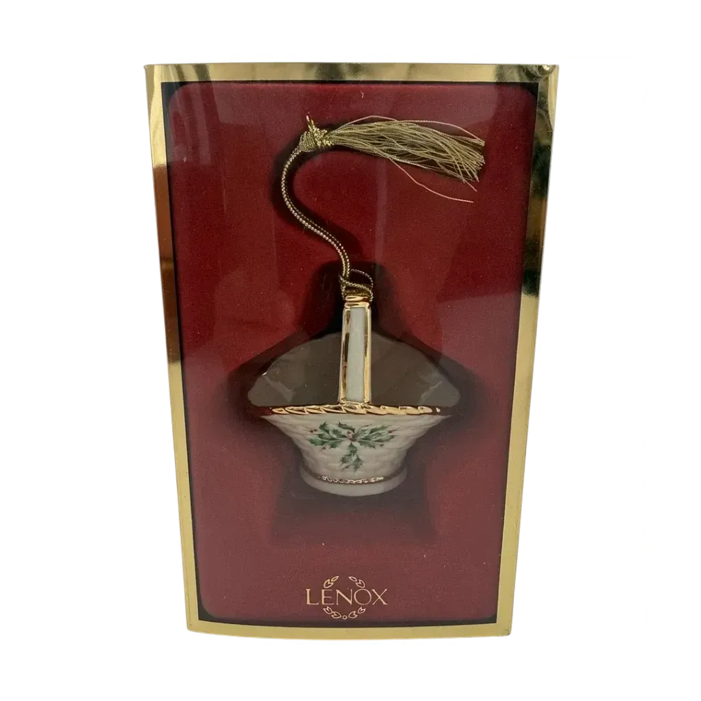 Elegant Porcelain Jar Ornament for Holiday Decor Image2