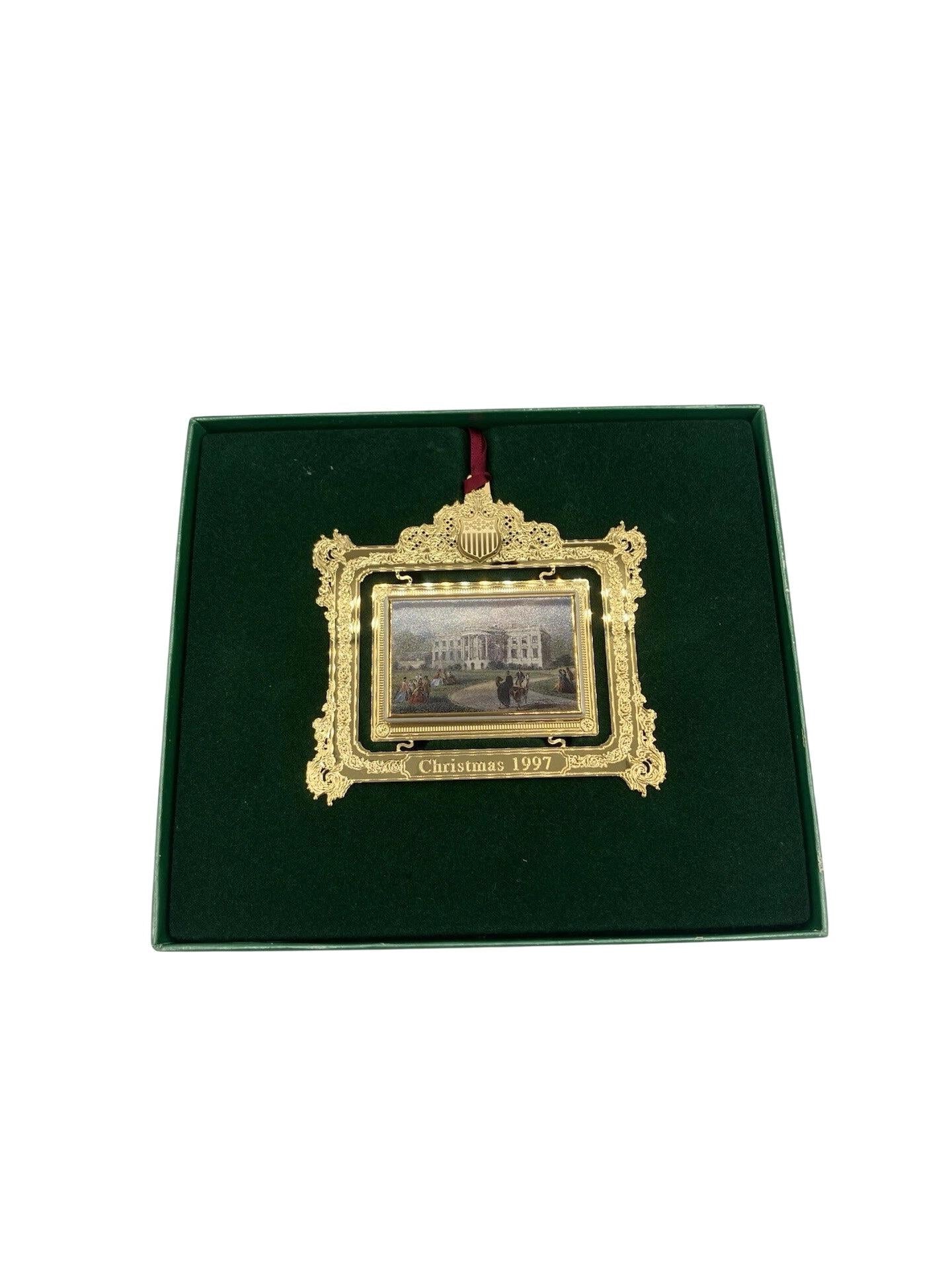 Gold-Plated White House Christmas Ornament - President Franklin Pierce Tribute Image3