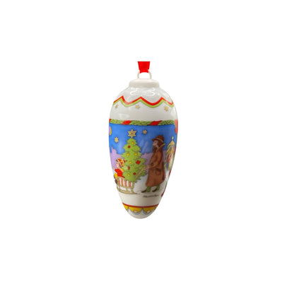 Hutschenreuther Porcelain Cone Figurine: Elegant Winter Decor Image3