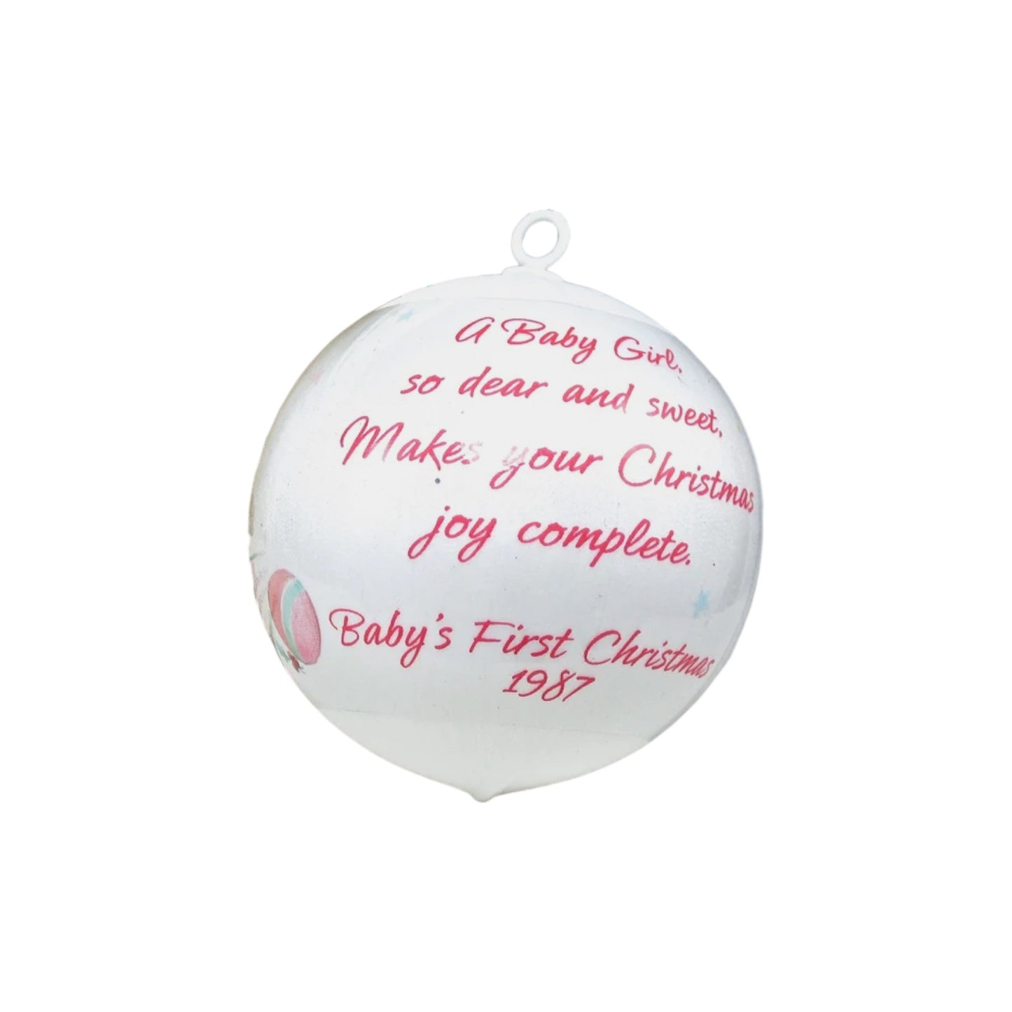 1987 Baby's First Christmas (Baby Girl)