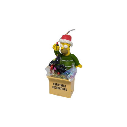 1998 The Simpsons Homer Snowball Talking Christmas Ornament (Heirloom Collection)