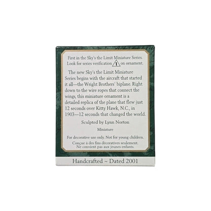 2001 The Flight at Kitty Hawk (Sky's the Limit Miniature)