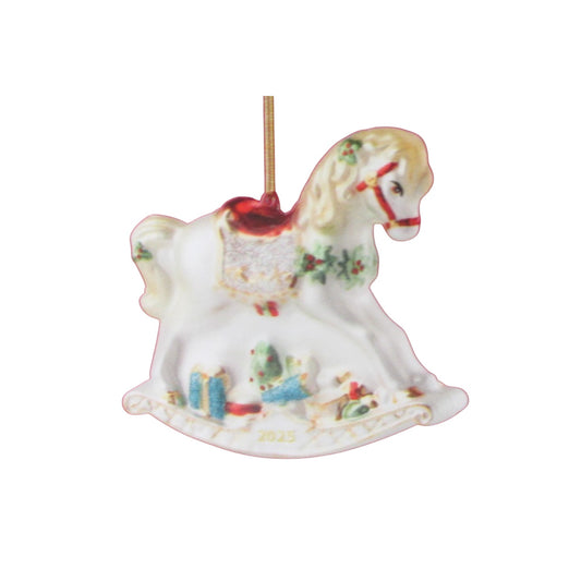 2025 Baby's 1st Rocking Horse (Blown Glass)