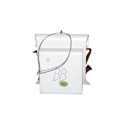 Jewelry box with a necklace on a white background
