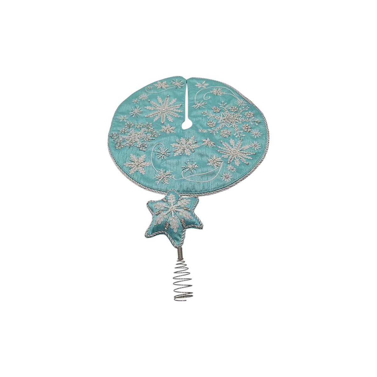 2021 Whimsical Snowflake (Miniature Tree Topper & Tree Skirt)