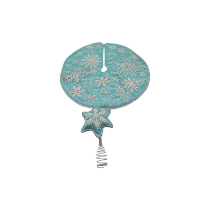 2021 Whimsical Snowflake (Miniature Tree Topper & Tree Skirt)
