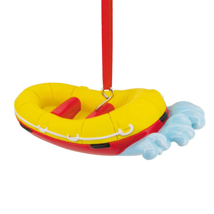 1HGO3526 Hallmark Inflatable Raft Christmas Ornament (Travel)