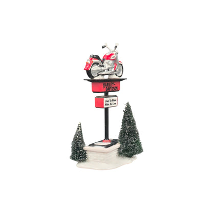 1997 Harley-Davidson Sign (The Original Snow Village)