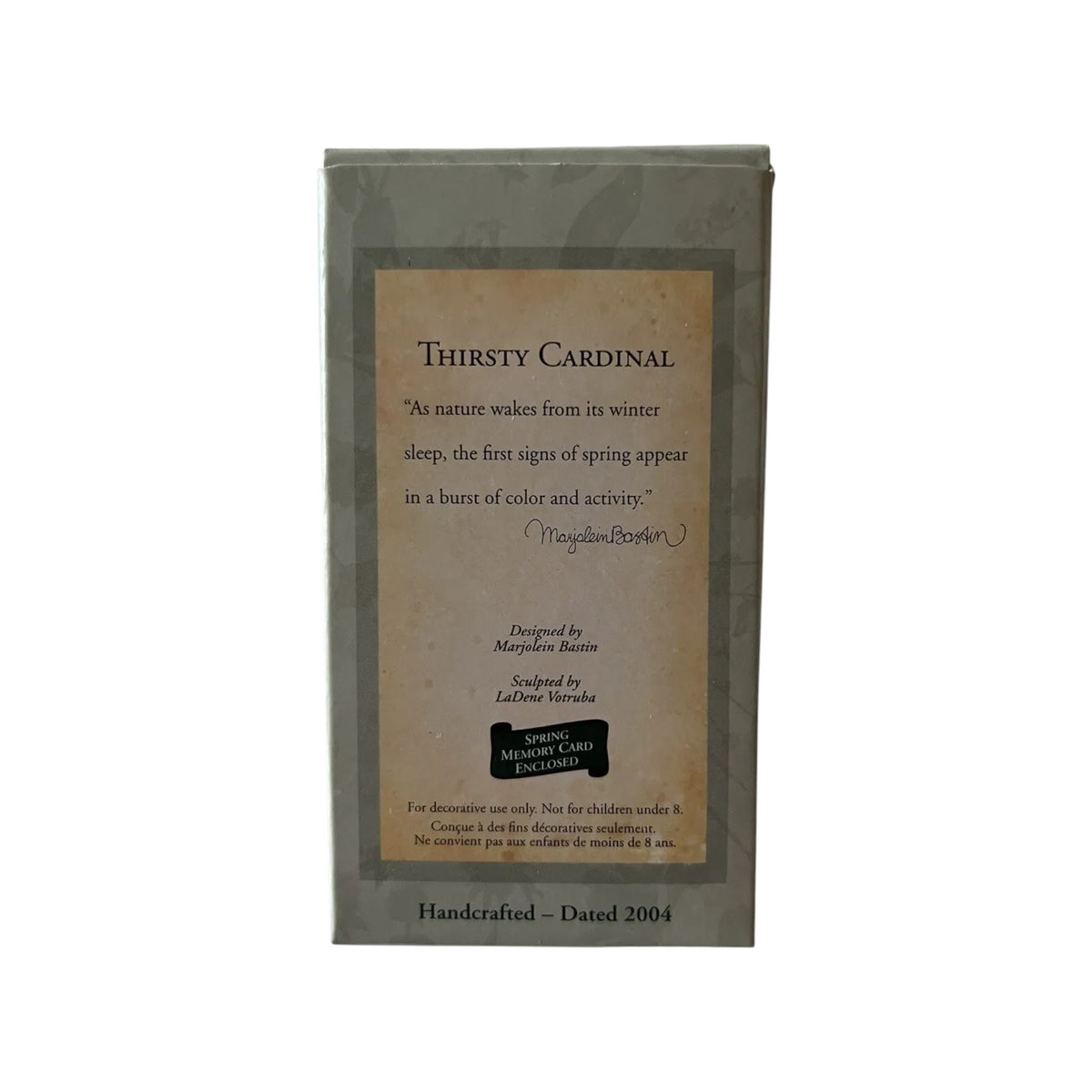 2004 Thirsty Cardinal (Marjolein Bastin)