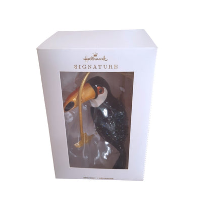 Toucan Bird on Swing (Blown Glass)