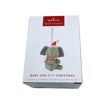 2025 Baby’s 1st Christmas – Girl (Elephant)