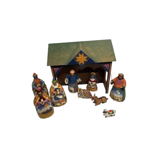 2004 Set of 10 Nativity Scene (Jim Shore) 402