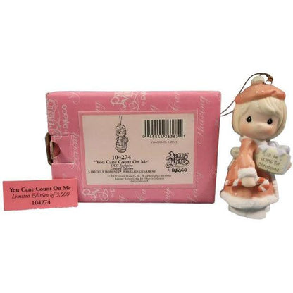 Precious Moments "You Cane Count On Me" Ornament (#104274) - Symbol of Friendship & Support Image2