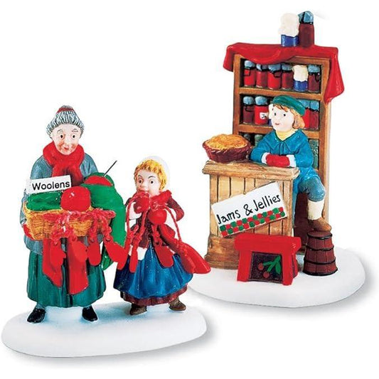 Quaint Christmas Bazaar Vendor: Handmade Woolens & Preserves Image1