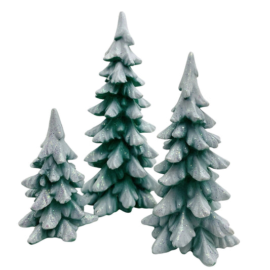 1997 “Wintergreen Pines” (Set of 3) – Department 56 Village Accessories – Item #52660